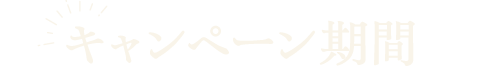 キャンペーン期間