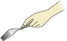 手