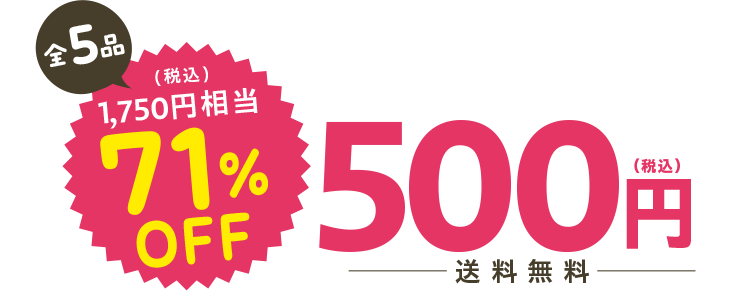 全5品500品