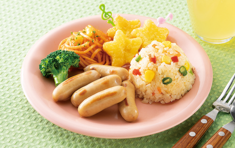 国産豚肉のちょっと小さめパリッとウインナー