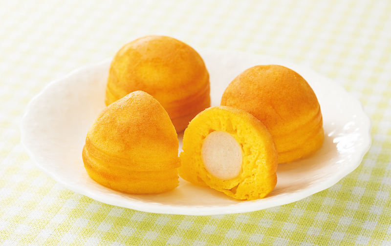 ウインナー入りプチかぼちゃホットケーキ