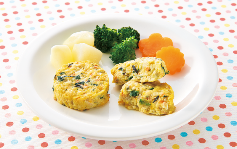 ５種の国産野菜のミニハンバーグ（ひじき入り）