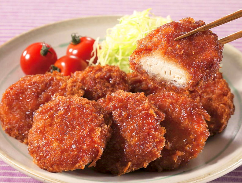 甘辛チキン南蛮カツの調理例