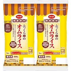 ふっくら卵のオムライスのパッケージ