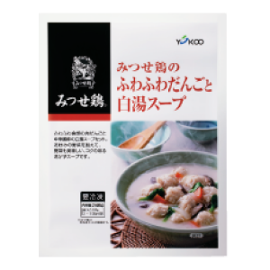 みつせ鶏のふわふわだんごと白湯スープ